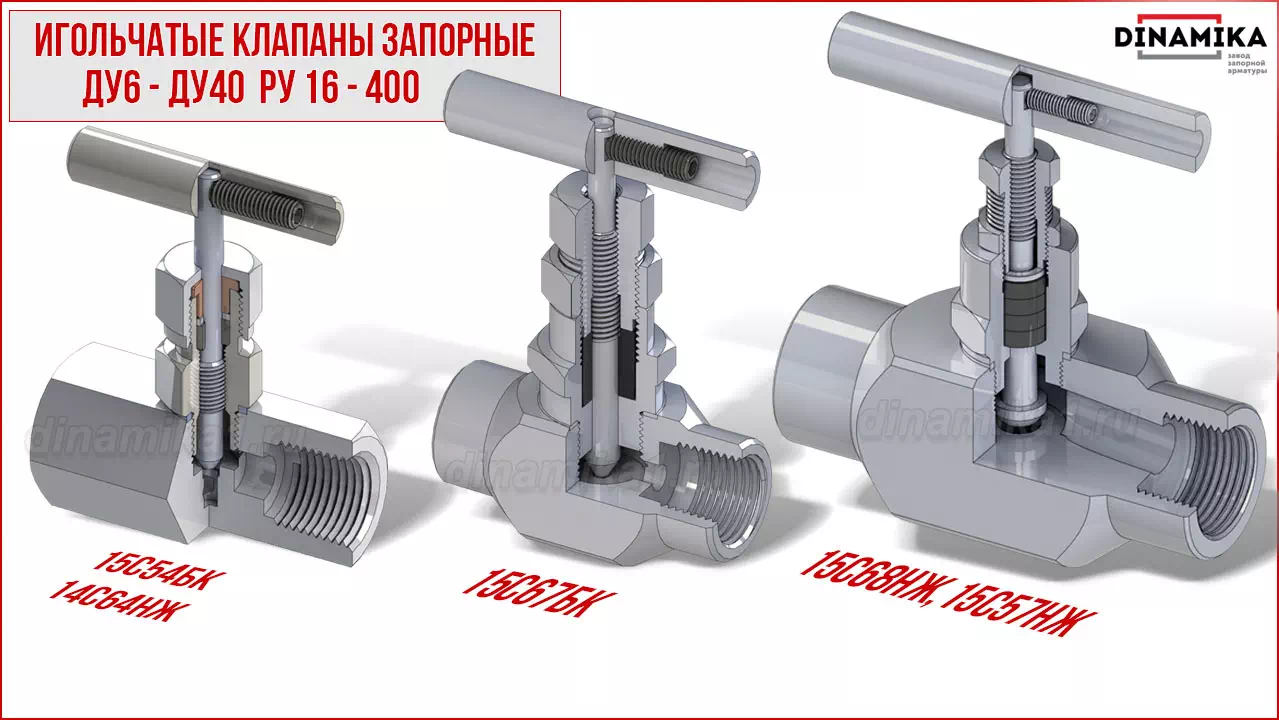 Резьбовые клапаны игольчатые муфтовые в Электростали